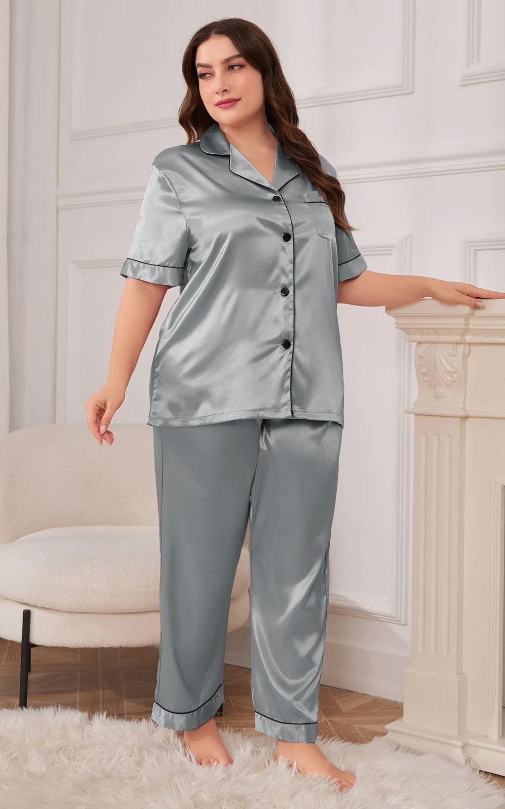 Ensemble Pyjama Femme Grande Taille | en Soie