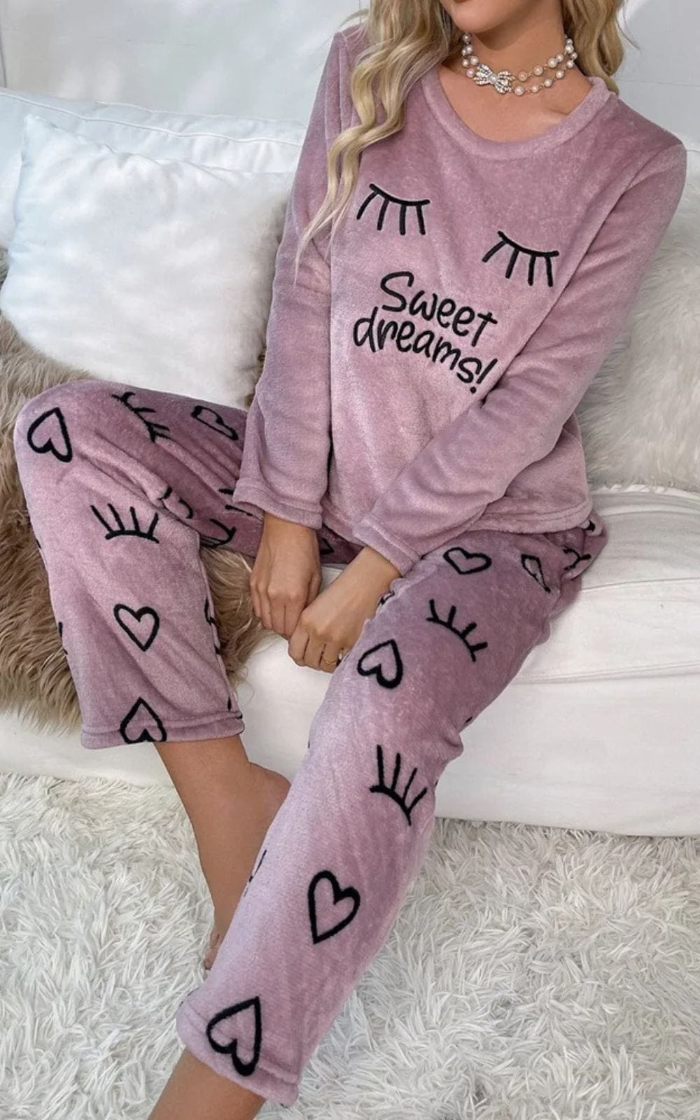 Ensemble Pyjama Velours | Femme