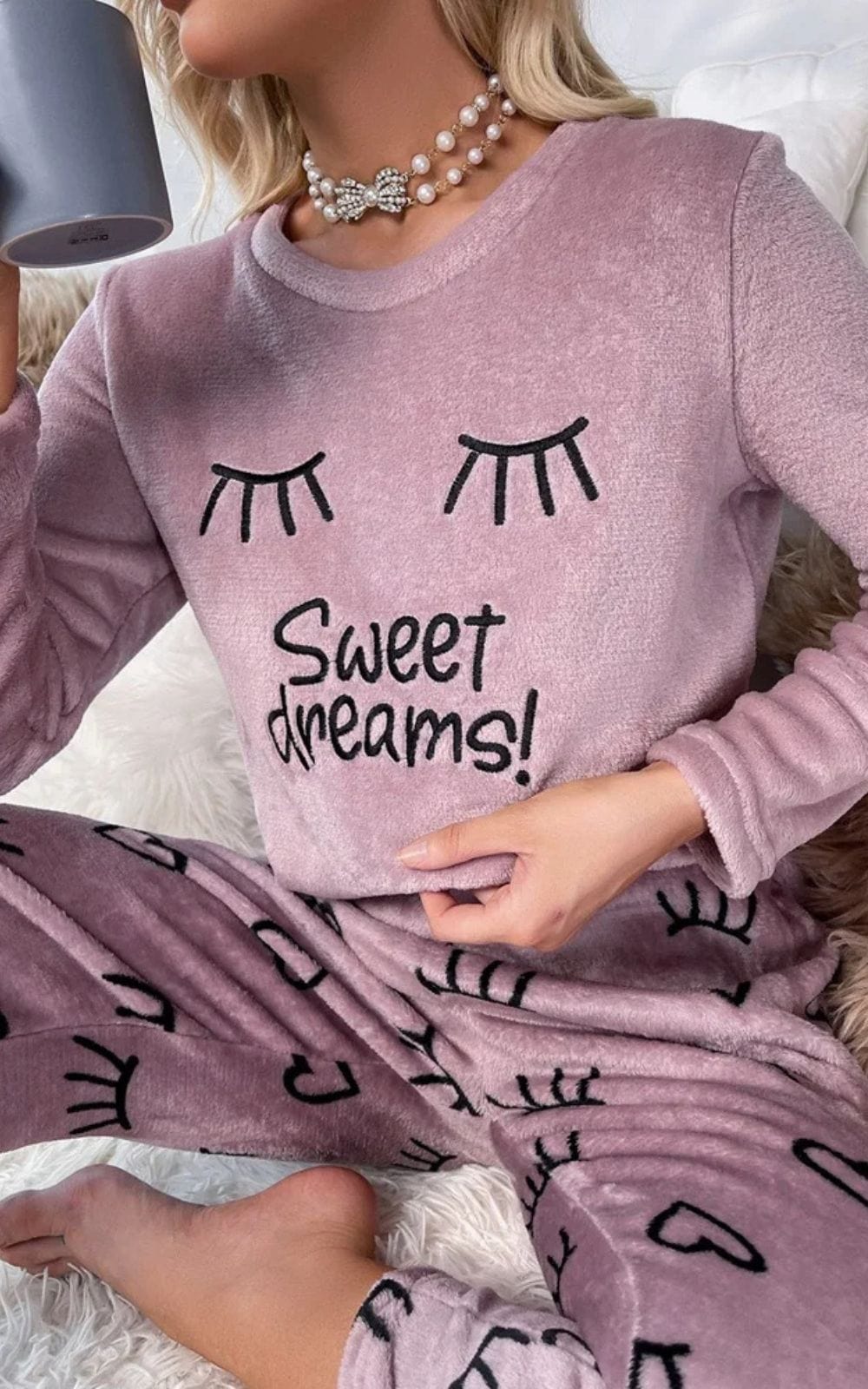 Ensemble Pyjama Velours | Femme