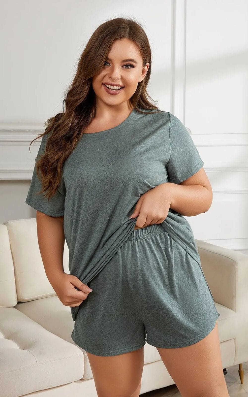 Pyjama Court Femme | Grande Taille
