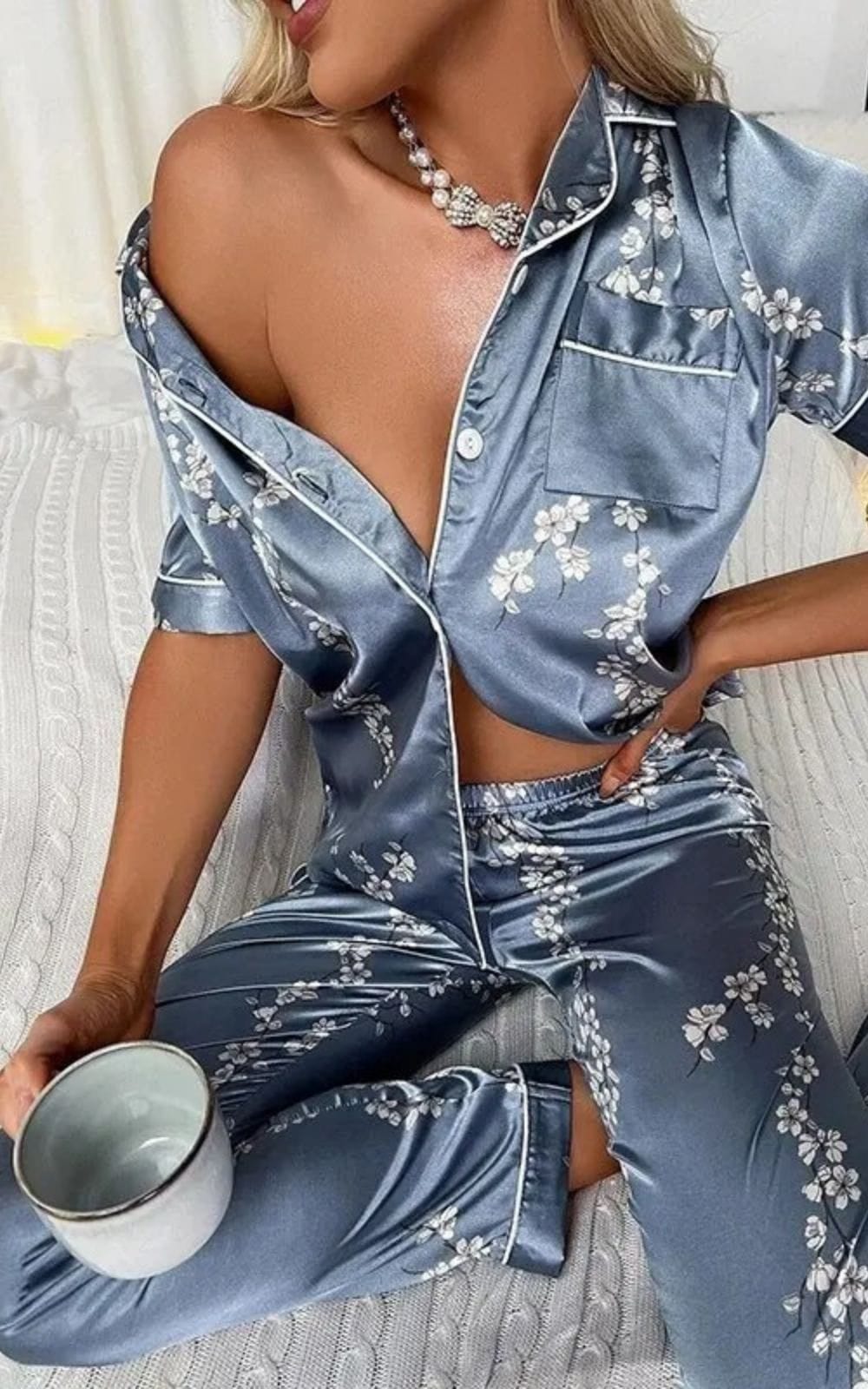 Pyjama | Satin de Soie pour Femme