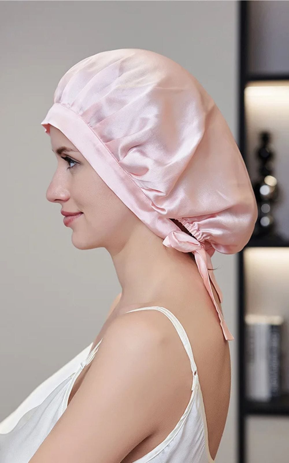 Bonnet de Nuit | Femme Rose pâle / 54-60cm