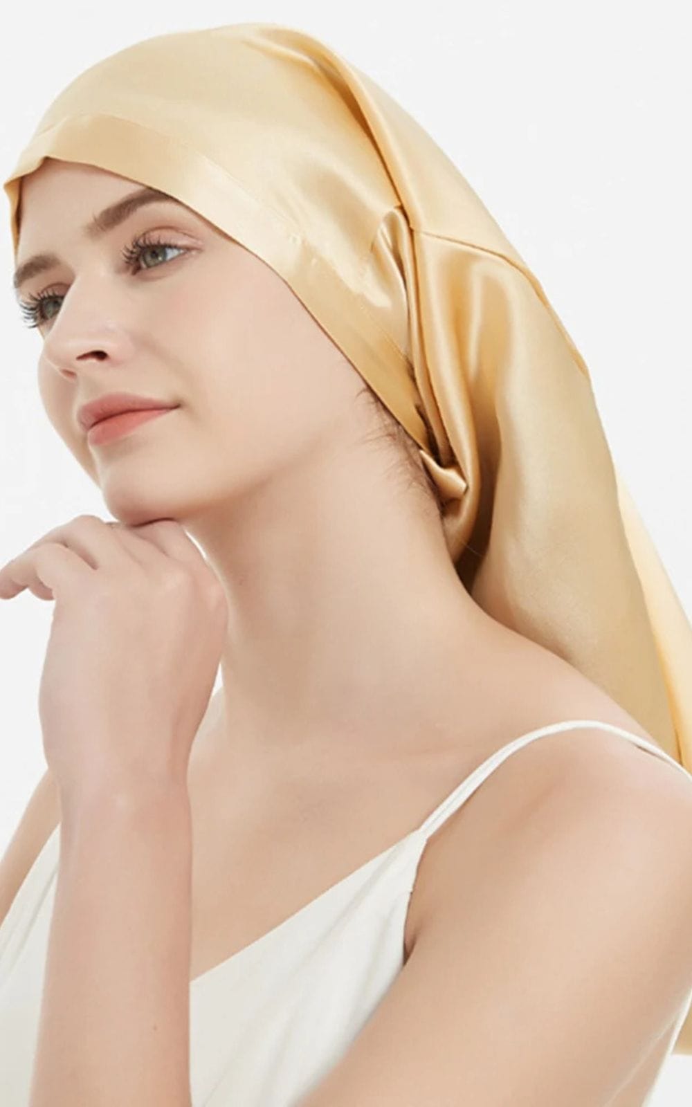 Bonnet de Nuit pour | Femme Jaune poussin