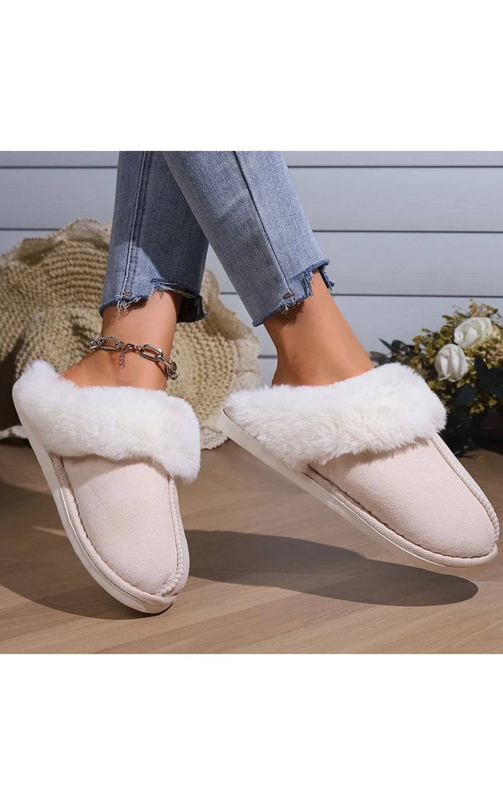 Chaussons | Femme en Fourrure