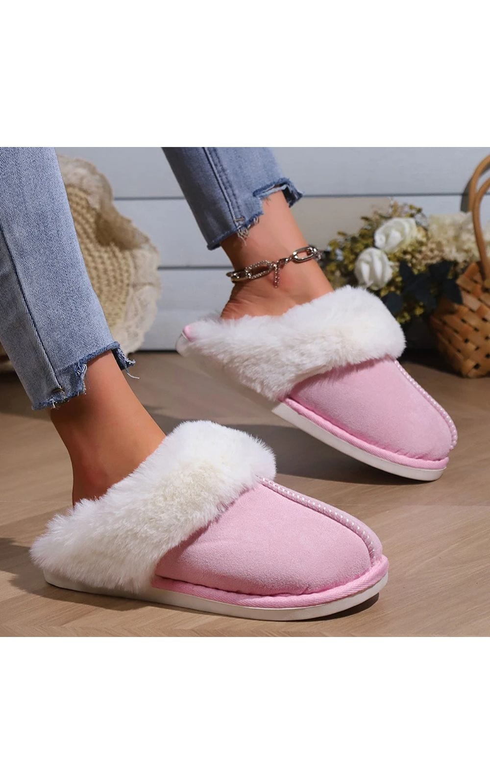 Chaussons | Femme en Fourrure