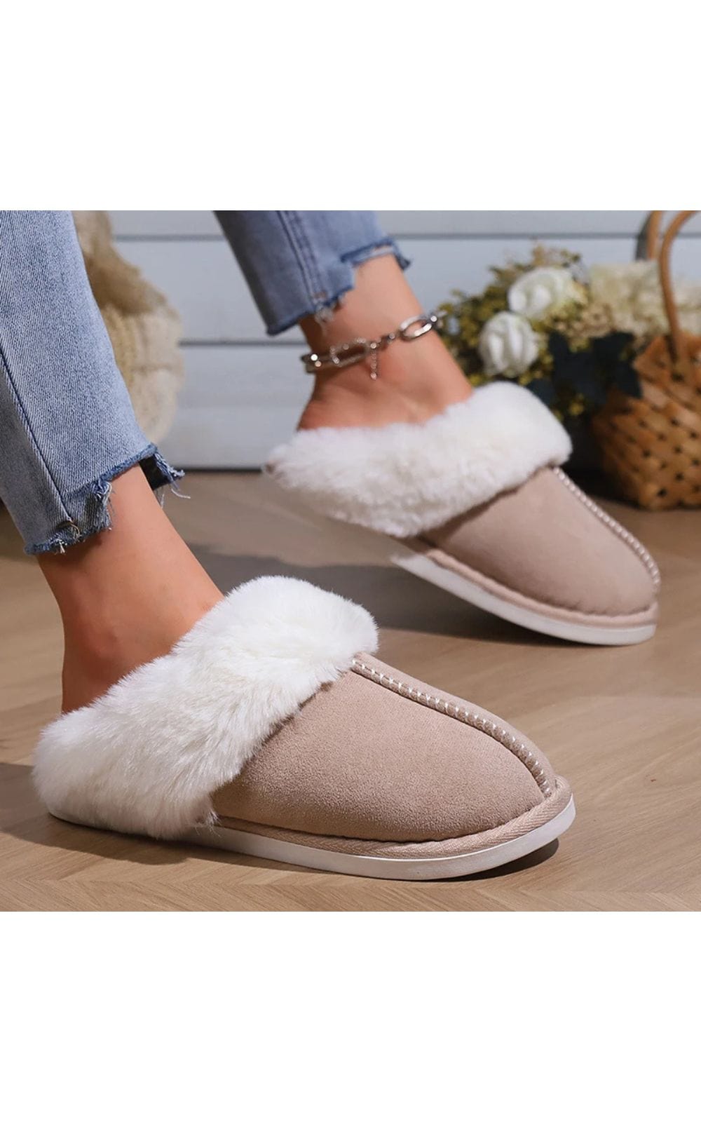 Chaussons | Femme en Fourrure