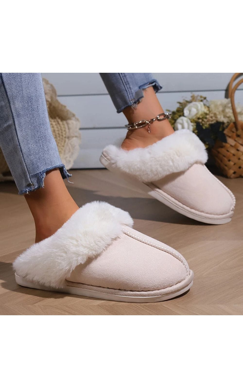 Chaussons | Femme en Fourrure