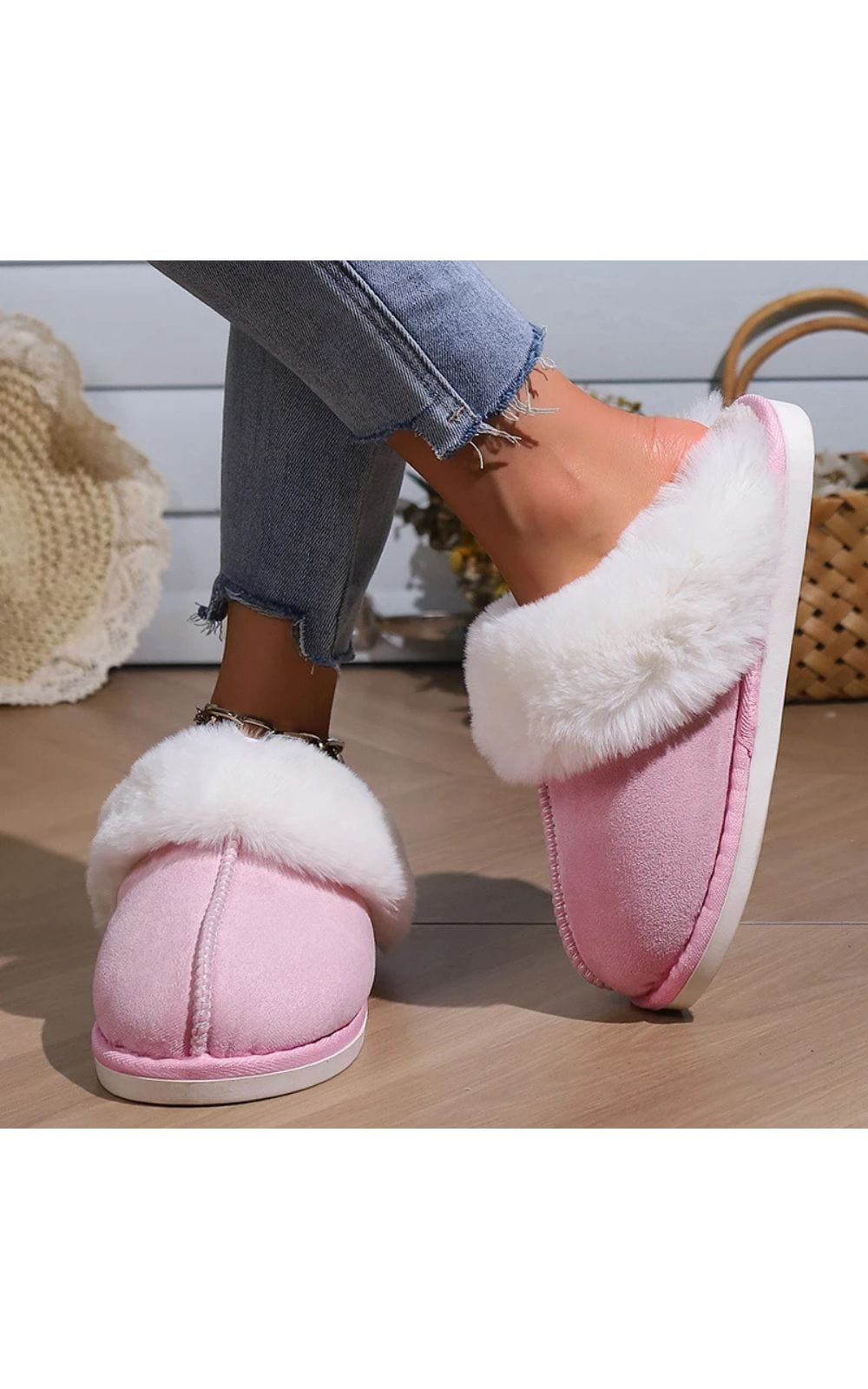 Chaussons | Femme en Fourrure