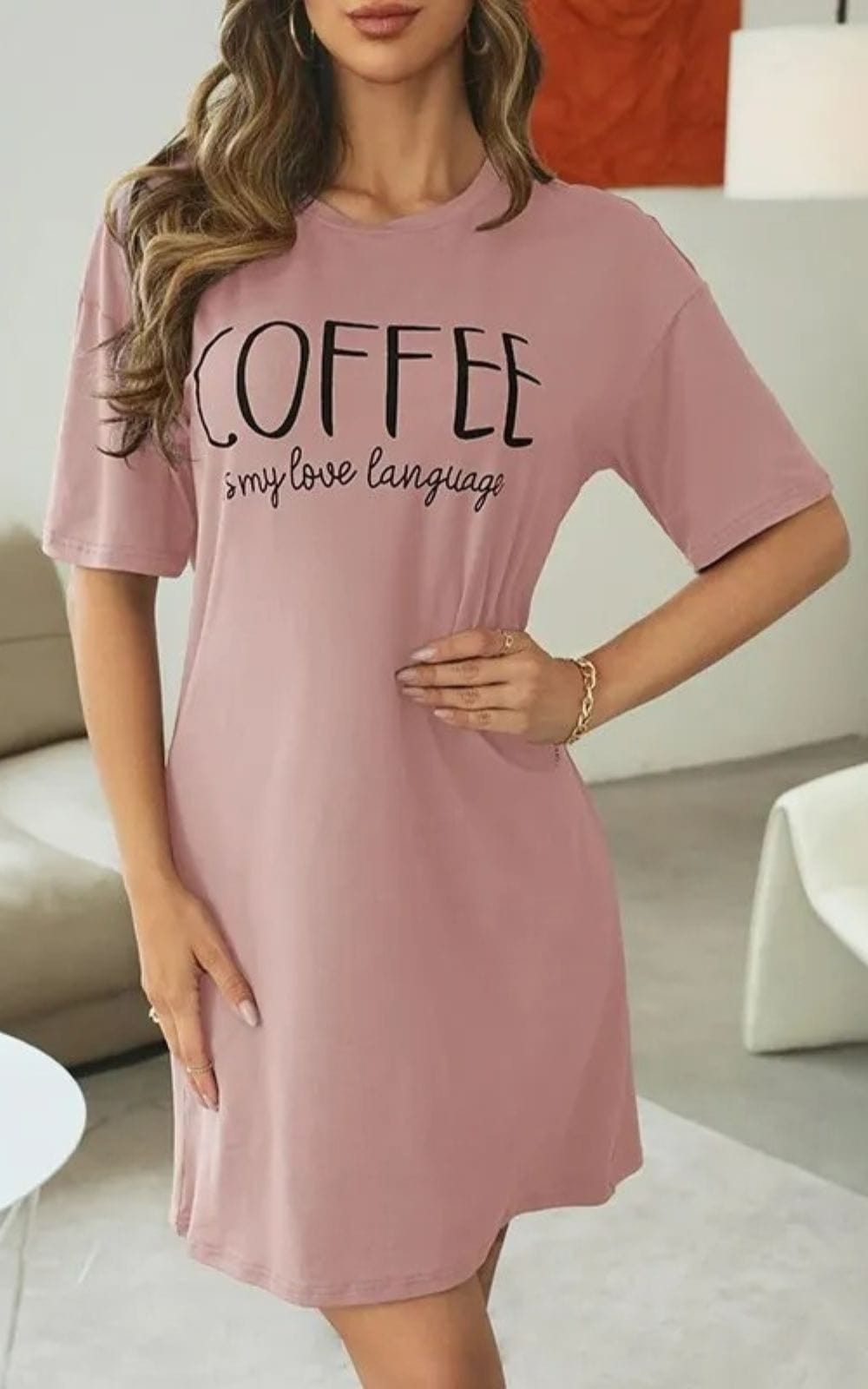 Chemise de Nuit | T-shirt Femme  Rose / S