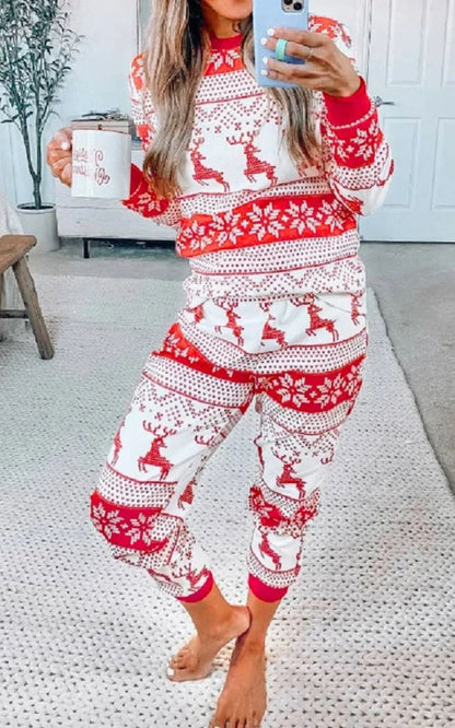 Ensemble Pyjama de Noël |  Femme  Rouge clair / S