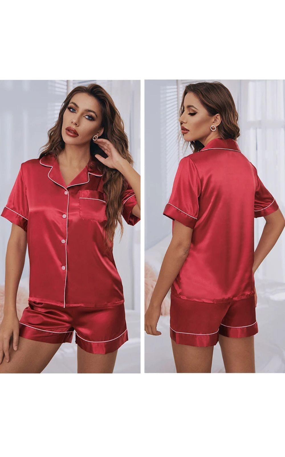 Ensemble Pyjama en Satin de Soie | Femmes 