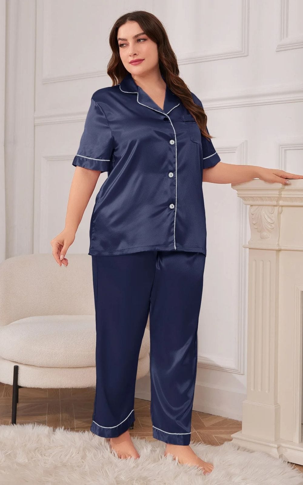 Ensemble Pyjama Femme Grande Taille | en Soie