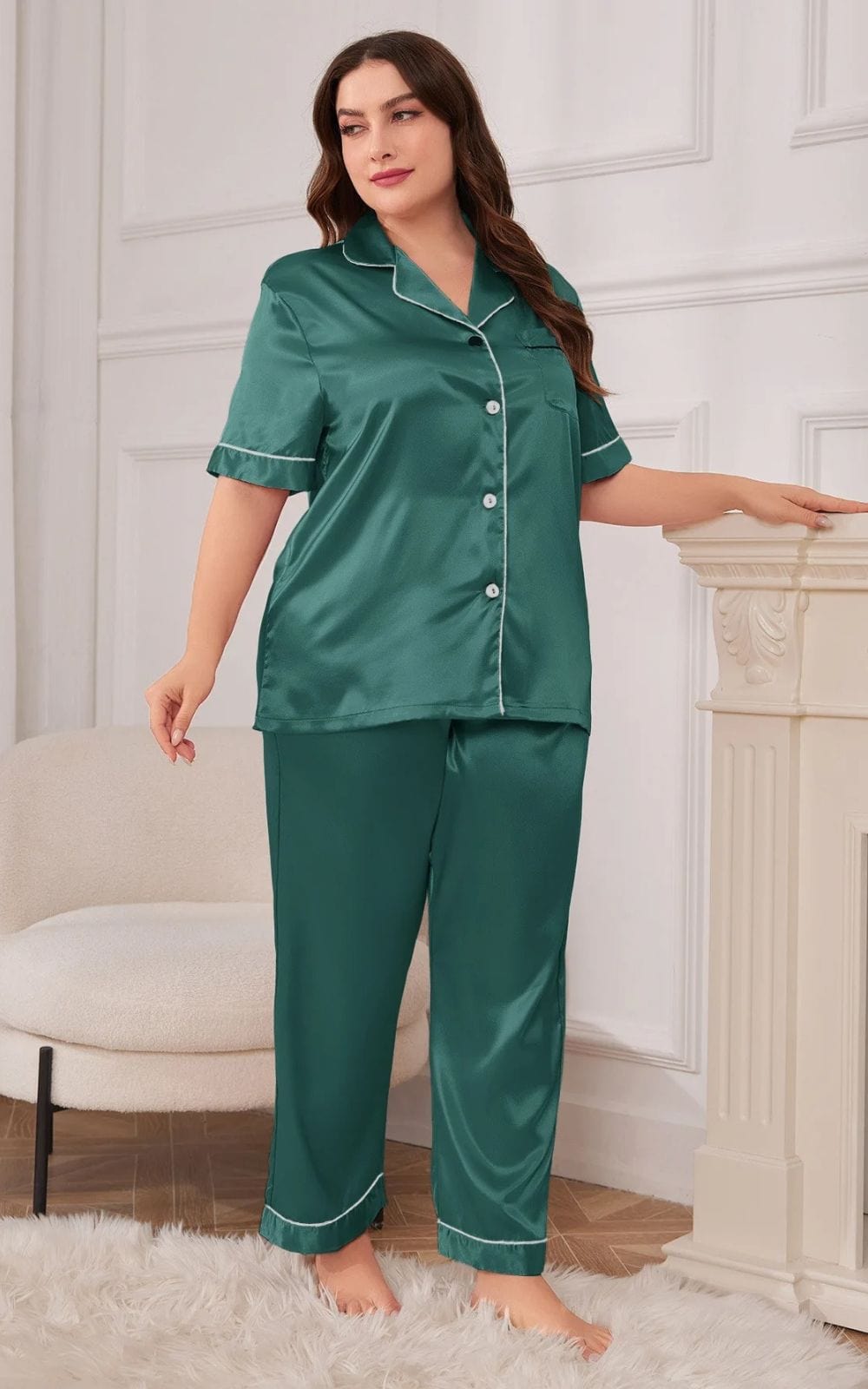 Ensemble Pyjama Femme Grande Taille | en Soie