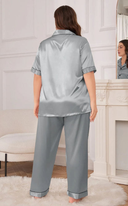 Ensemble Pyjama Femme Grande Taille | en Soie 