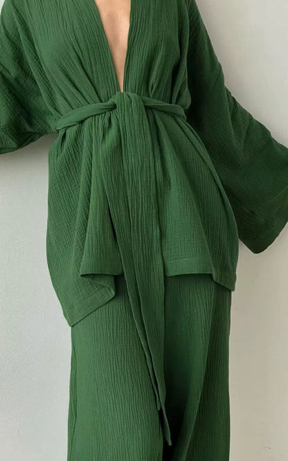 Ensemble Pyjama Kimono pour Femme 