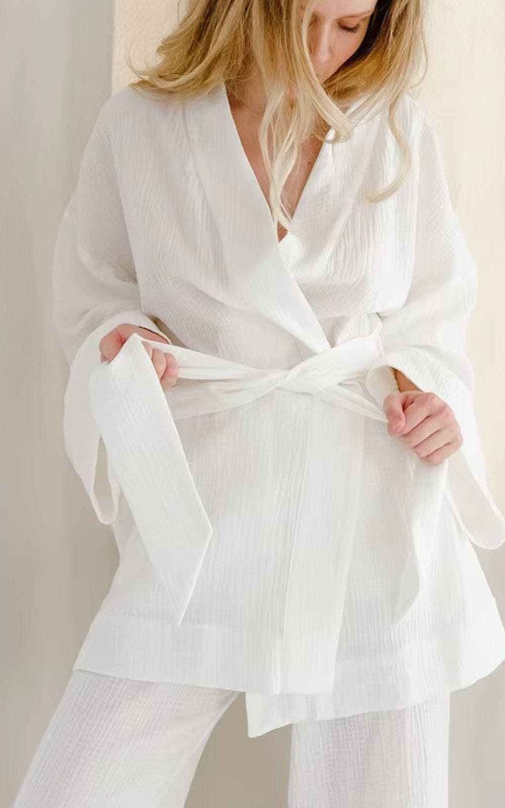 Ensemble Pyjama Kimono pour Femme  Opale / S