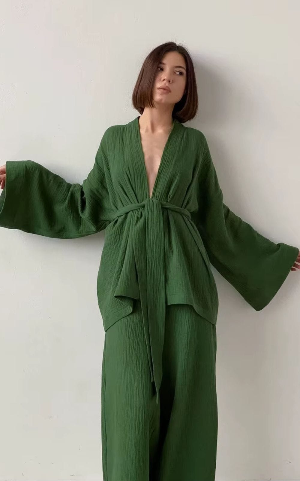 Ensemble Pyjama Kimono pour Femme  Cypres / S