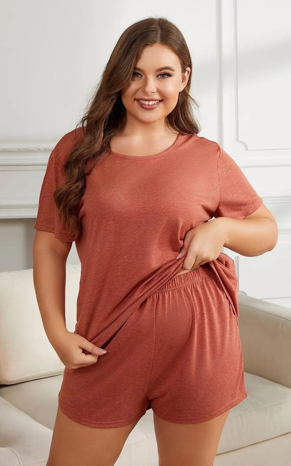 Pyjama Court Femme | Grande Taille 