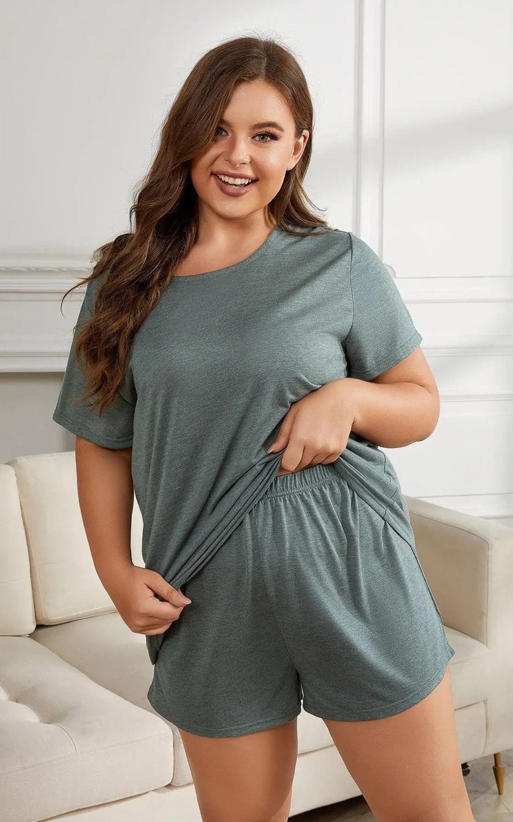 Pyjama Court Femme | Grande Taille 