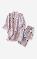 Pyjama Kimono Femme | Modèle #SoftKimono Neko / M