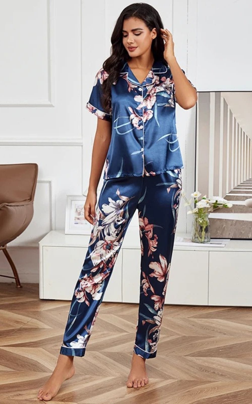 Pyjama Satin de Soie pour Femme Sweetvelle