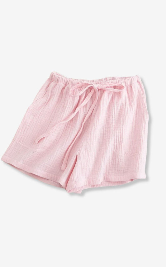 Pyjama Short en Gaze de Coton | Femme