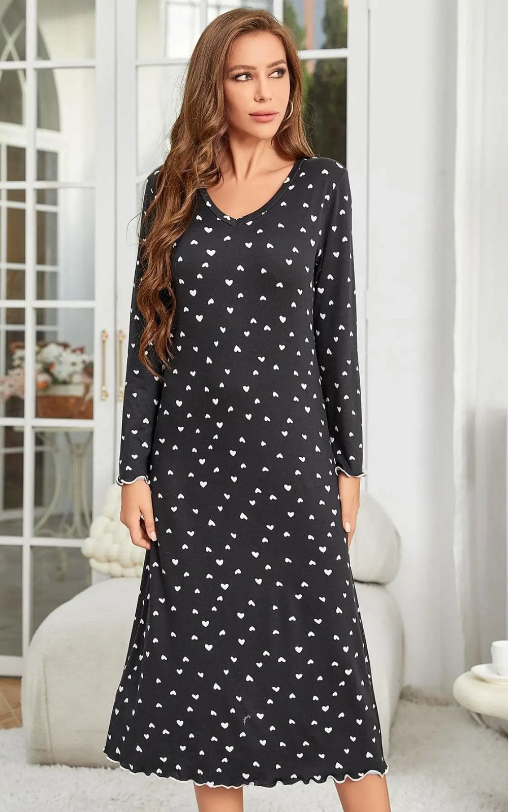 Robe de Nuit Femme | Noire 