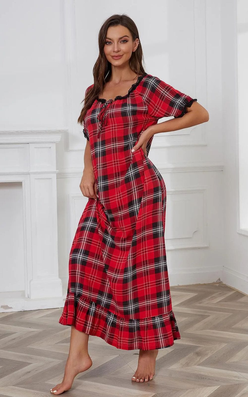 Robe de Nuit Femme | Rouge 